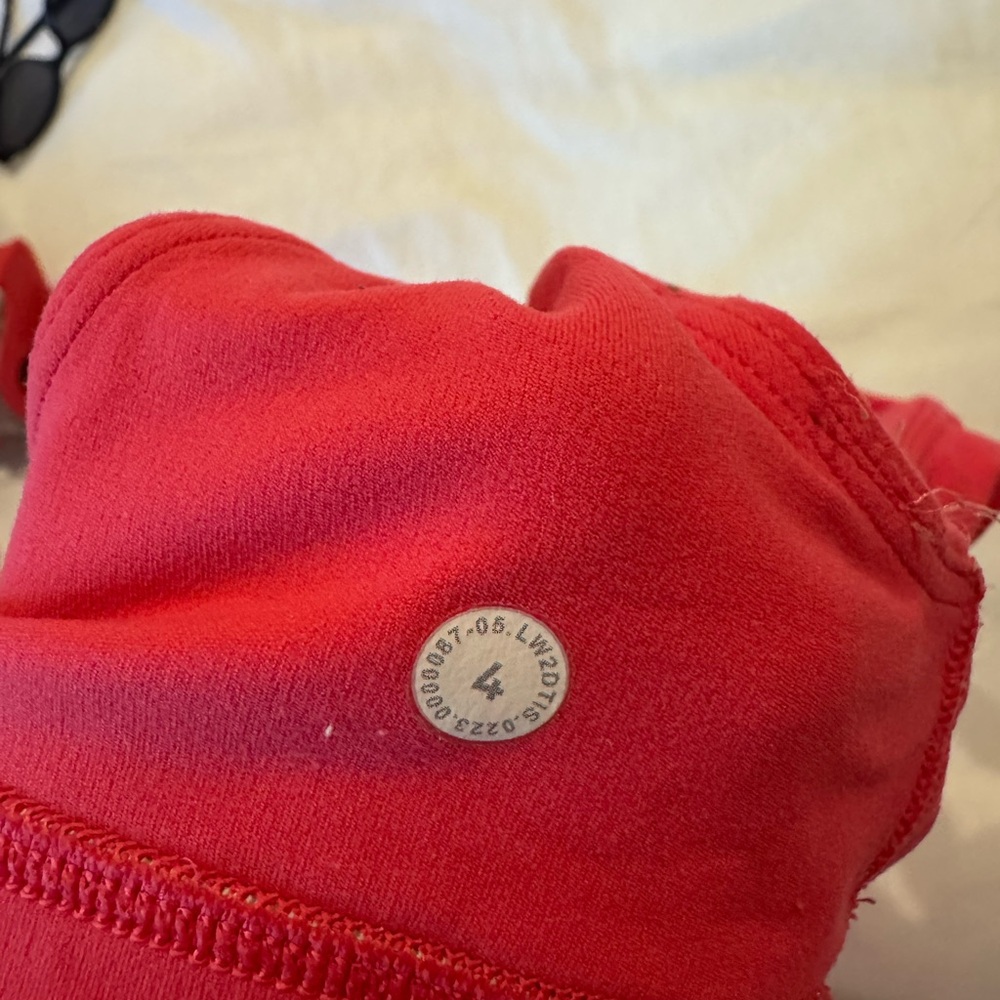Lululemon Red Align V-Neck Bralette - Soft Support - Picture 3 of 3